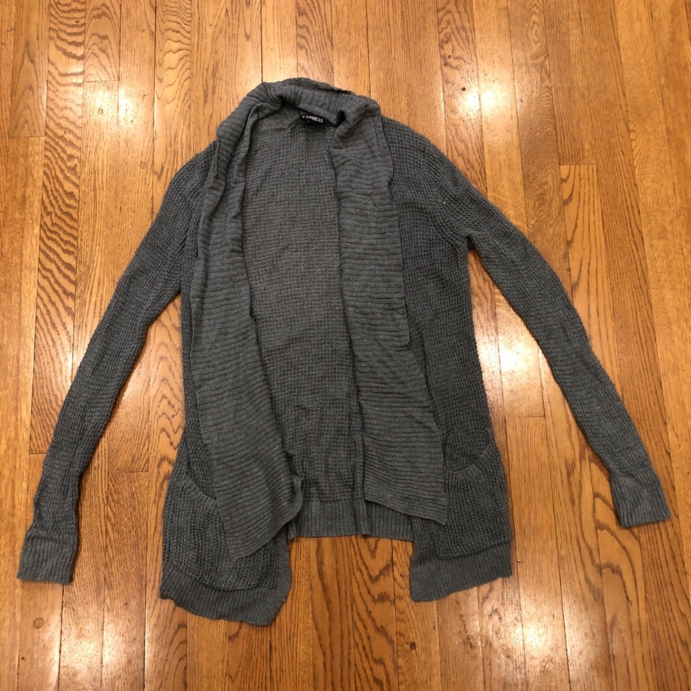 Express grey knit sweater